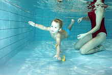 Swimming in a small pool Klatovy Winter 2012
