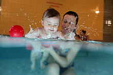 Swimming in a small pool Klatovy winter 2013